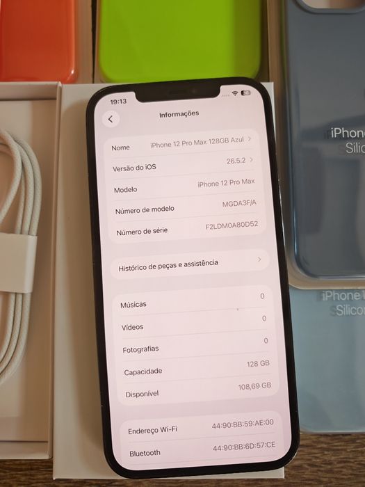 iPhone 12 Pro Max  6.7" 128GB Azul Em Bom estado Aceito Retomas