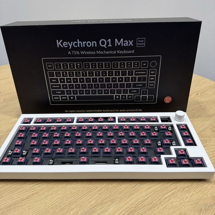 Клавіатура Keychron Q1 Max barebone + 80 перемикачів Gateron Ink 8008