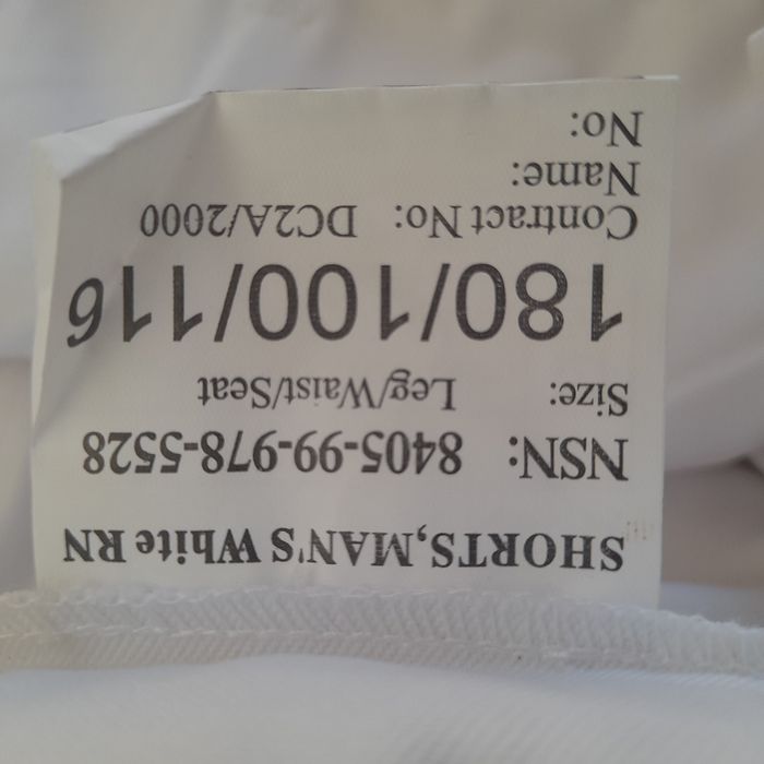 Spodenki meskie Royal Navy pas 100cm