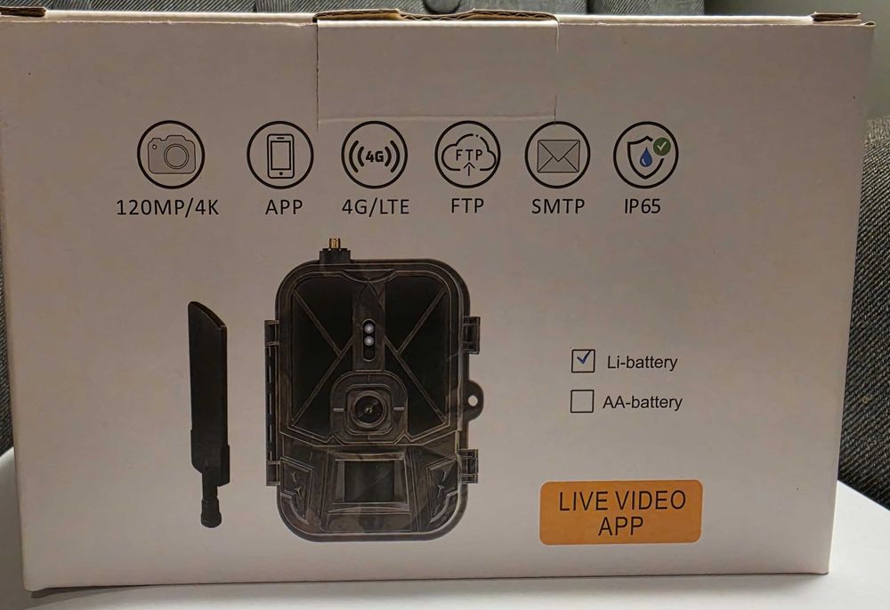 Fotopułapka Suntek HC940 Pro 4K 4G LTE Akumulator, podgląd na żywo 24h