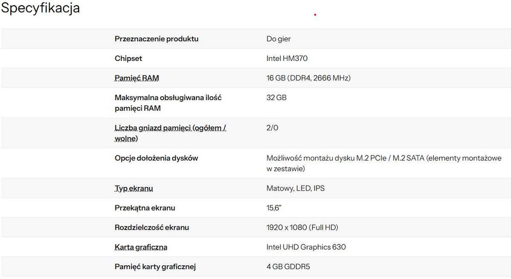 HP Pavilion Gaming i5-8300H/16GB/480/Win11 1050Ti
