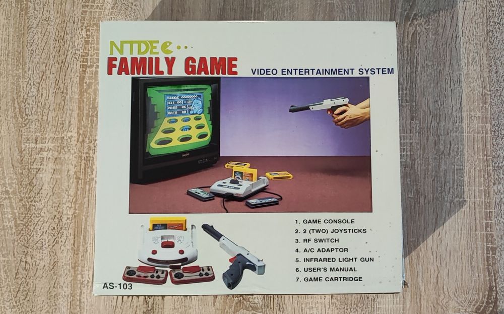 Consola Retro NTDEC Family Game AS-103 (Anos 90) CIB Impecável + Jogos Memória
