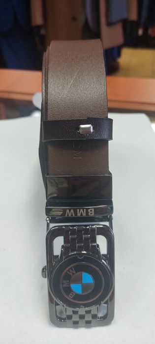 Pasek skórzany z klamrą