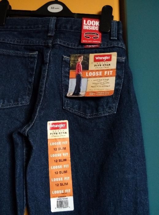 Boy´s Wrangler Five Star Loose Fit Jeans Джинсы брюки штаны