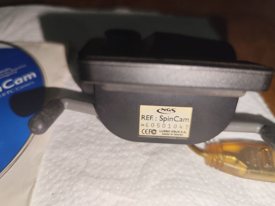 Webcam NGS SpinCam + CD Original (Retro)