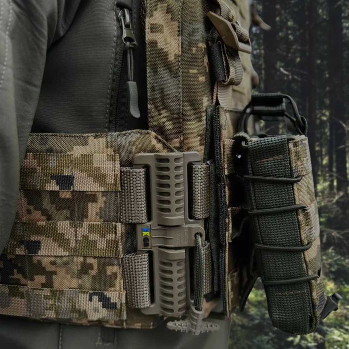 Плитоноска Warmor Gen.3 Pro ПІКСЕЛЬ + 3 підсумки під АК. Кордура.