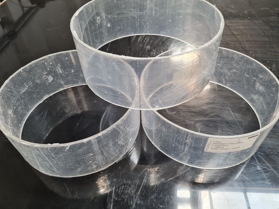 Rura plexi akrylowa 300/292mm dl. 11,5cm