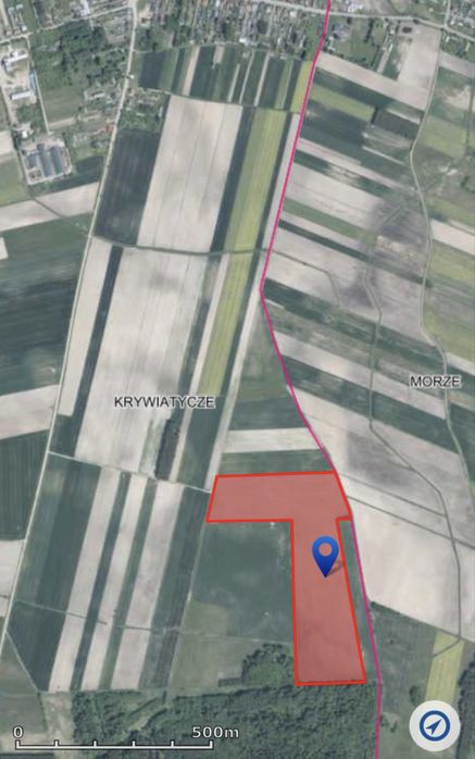 Działka rolna Krywiatycze, gmina Orla, 10,24 ha - Widok 2