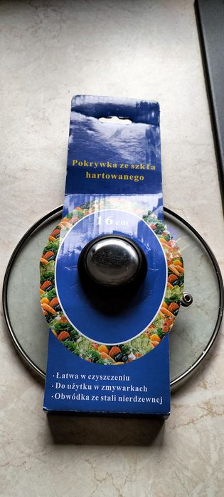 Pokrywki szkło hartowane 20 cm i 16 cm