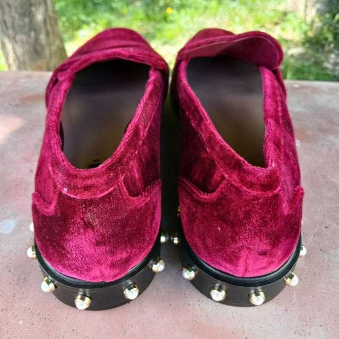 Женские новые туфлі-макасины вeлюр -замша stradivarius. размер 40,5-41