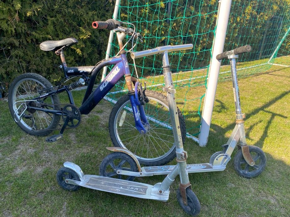 Rower + dwie hulajnogi