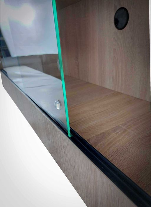 Terrarium z plyty meblowej 80x40x40 PRODUCENT Antracyt Sonoma Alaska