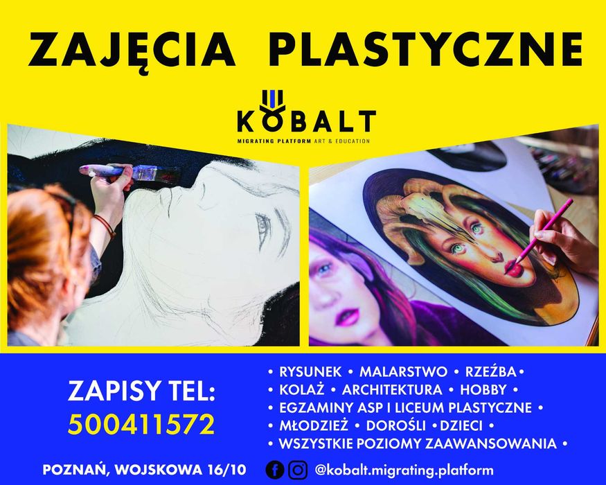 Zajęcia plastyczne (dzieci, młodzież, dorośli), ASP, hobby