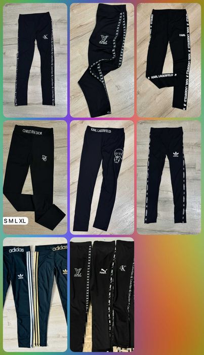 Leginsy spodnie damskie guess adidas karl lagerfeld Premium legginsy