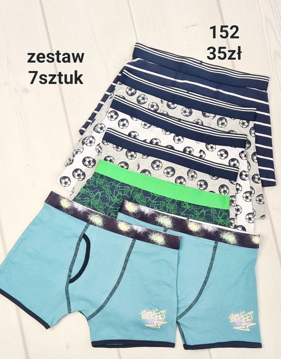 7sztuk bokserki chłopięce 152