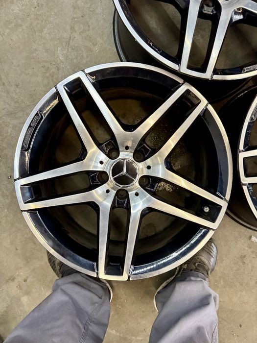Оригинальные разноширокие диски mercedes r19 8,5-9,5j et38 5x112 4шт