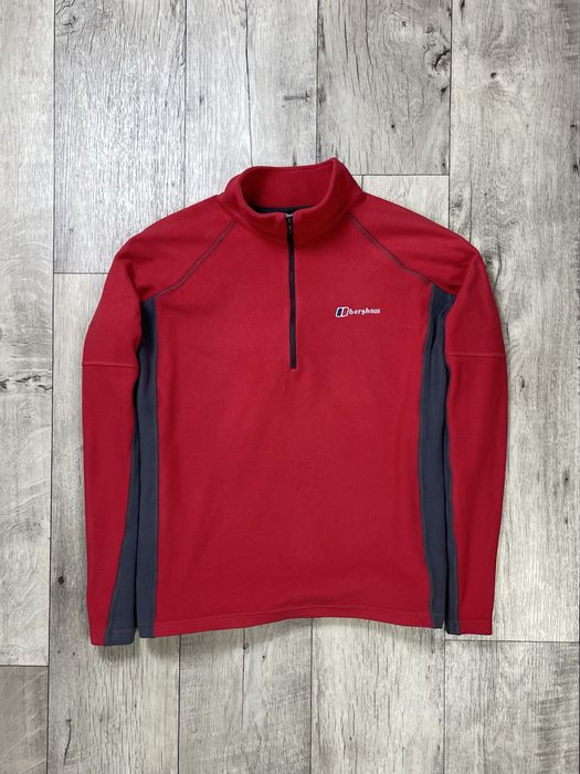 Berghaus кофта толстовка XL размер флисовая красная оригинал