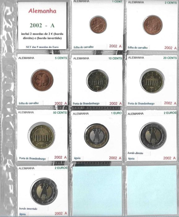 Alemanha - - - - - Sets Anuais de moedas de Euros