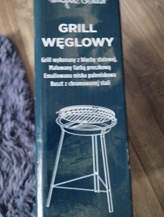 Grill węglowy metalowy