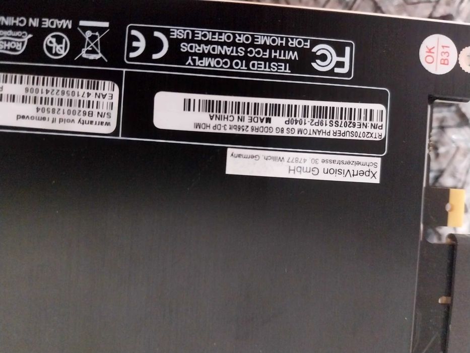 Geinward phantom gs Rtx 2070super