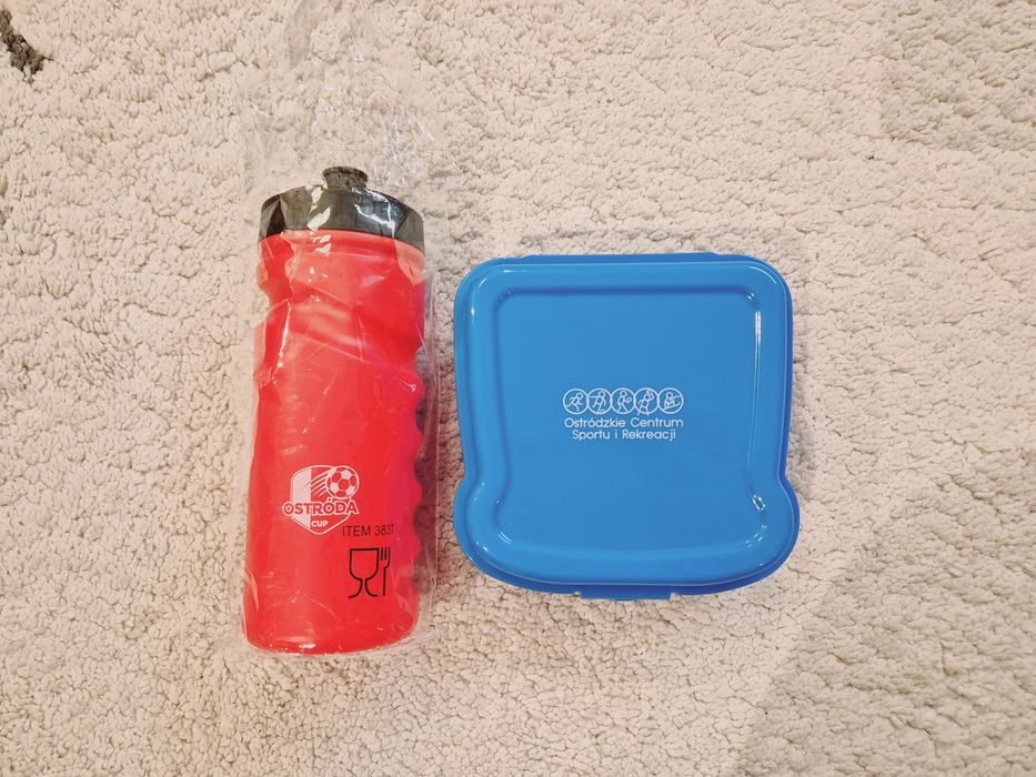 NOWY Zestaw bidon śniadaniówka zestaw śniadaniowy Ostróda Cup