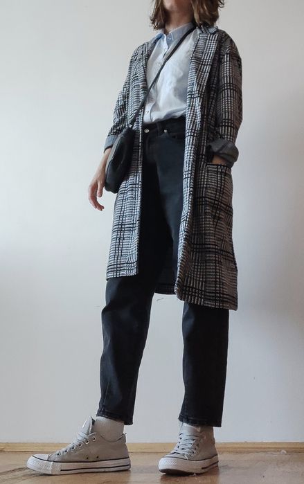 Кардиган оверсайз гусяча лапка