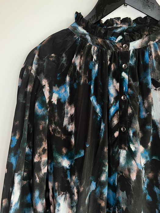 Prepair bluzka we wzory wiskoza elegancka oversize luźna przewiewna L