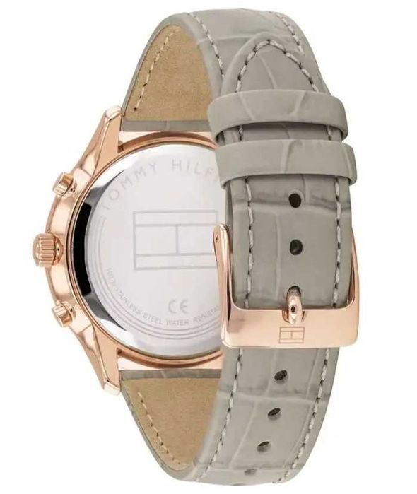Tommy Hilfiger Damski analogowy zegarek kwarcowy ze skórzanym paskiem