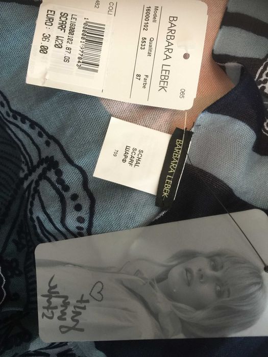 шарф палантин шаль немецкого бренда  Barbara Lebek