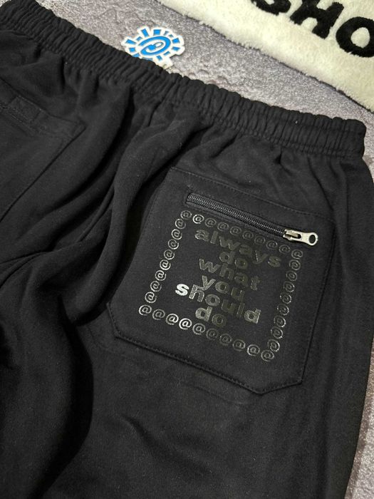 Sweetpatns adwysd широкі базові спортивні black  штани baggy на флісі