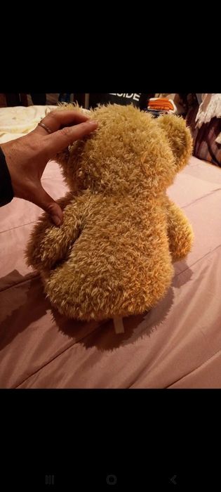 Peluches médios de pêlo artificial - 1 branco e um castanho - Biju