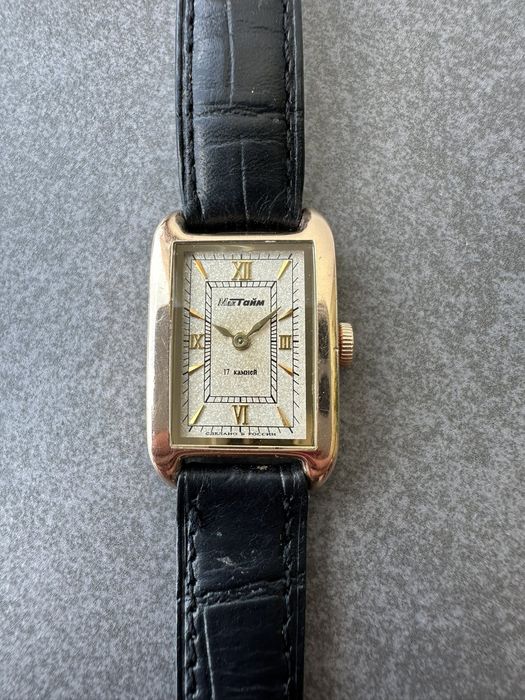 Золотые часы, часы МакТайм,  часы золото 585, женские часы золото 585