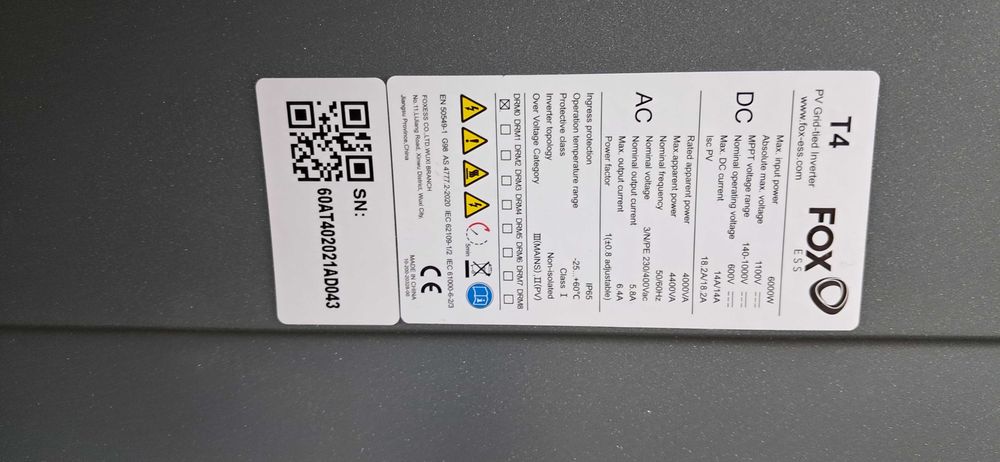 Falownik FOX do panele fotowoltaiczne 4kw 1 szt Warszawa Marki