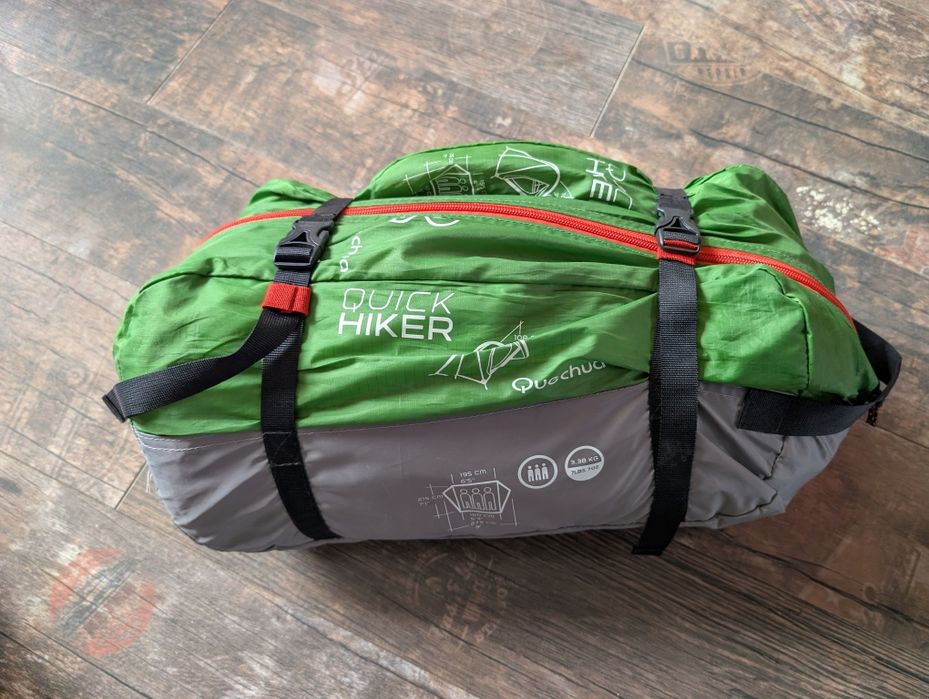 Namiot Quechua Quick Hiker 3 – 3-osobowy + mata samopompująca GRATIS