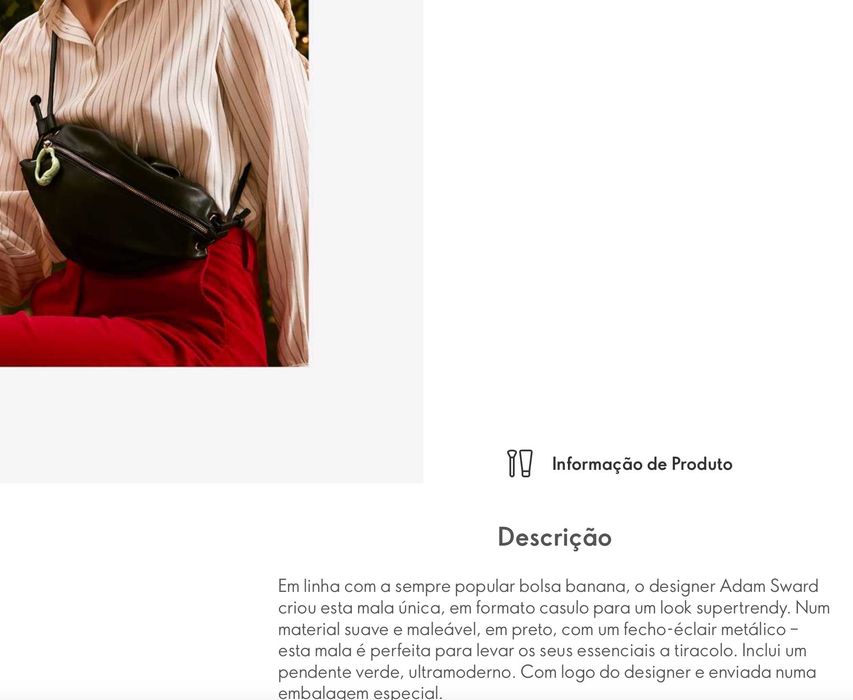 Bolsa Preta Adam Nova Oriflame