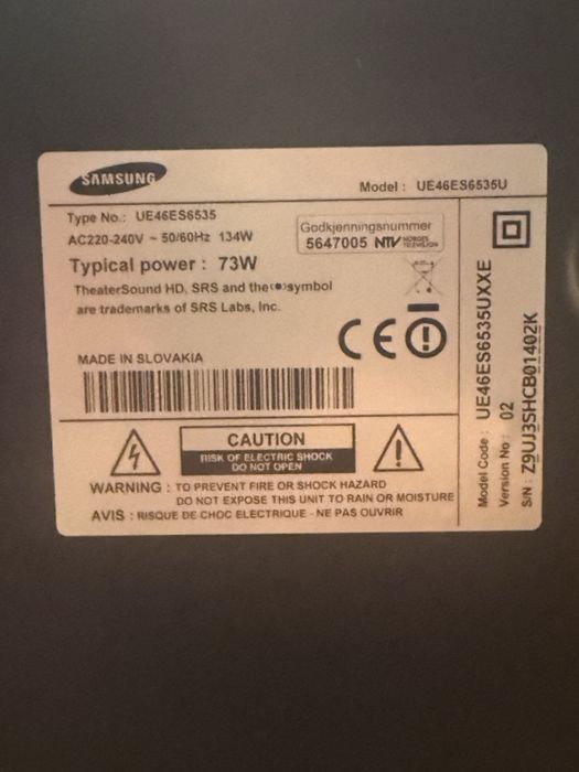 Telewizor Samsung  46 smart tv