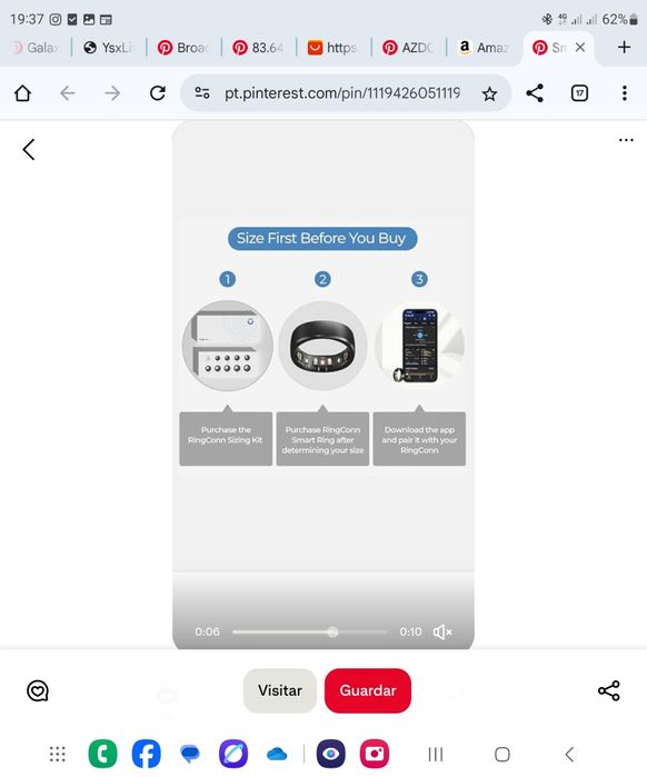 Smart ring COLMi R12 várias cores