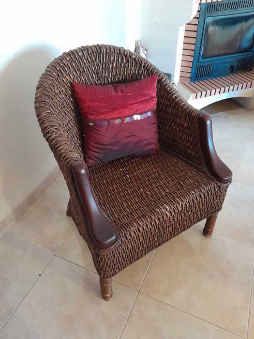 Cadeirão estilo rústico