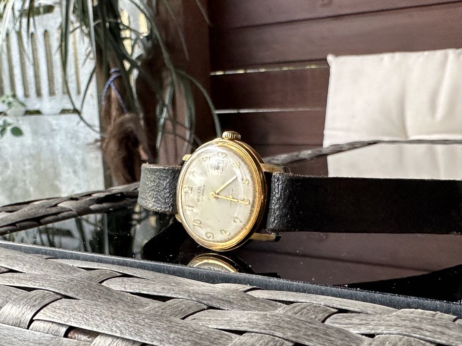 Zegarek wostock 17 JEWELS USSR Pozłacany NAKRĘCANY sprawny