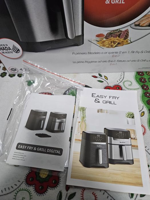 Air Fryer e Grill Moulinex de 4,2L Capacidade.