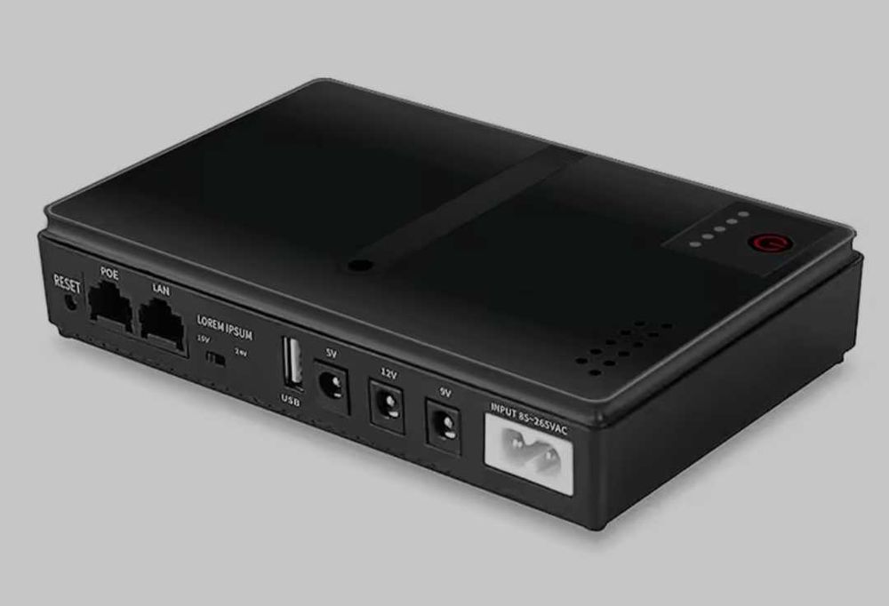 UPS Дбж для роутера модема DC1018L 18W 5V/9V/12V під 4 18650 Li-Ion