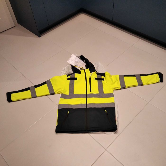 Nowa kurtka ochronna odblaskowa Softshell BRIXTON FLASH, Rozmiar S