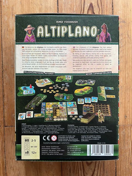 Altiplano + The Traveler + Insert  — Jogo de Tabuleiro