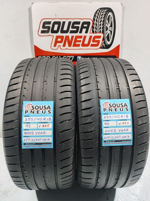 2 pneus semi novos 255-40R18 RFT Good year - Oferta dos Portes