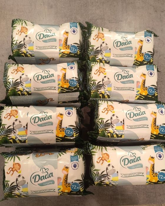 24 opakowania chusteczek nawilżanych Dada Everyday 24x72=1728 sztuk