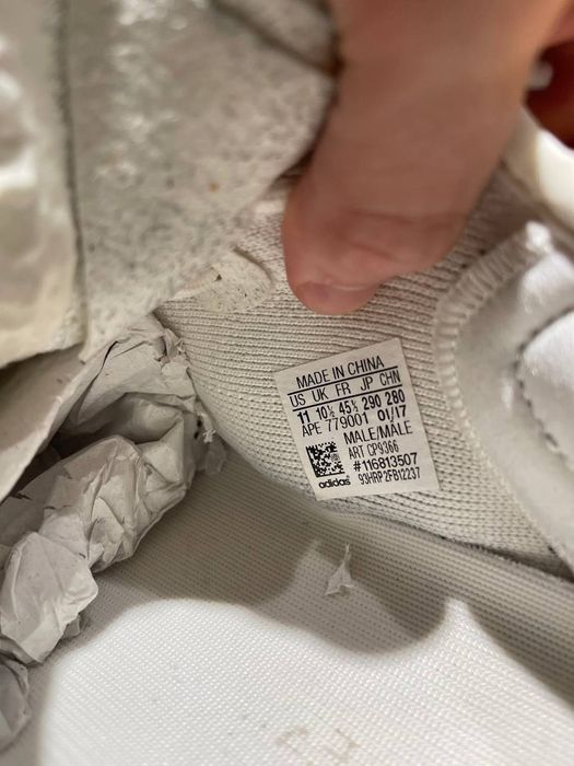 adidas Yeezy boost 350 v2 cream white 45 zebra bone carbon black belu