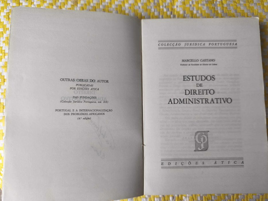 Estudos de Direito Administrativo–  Marcello Caetano