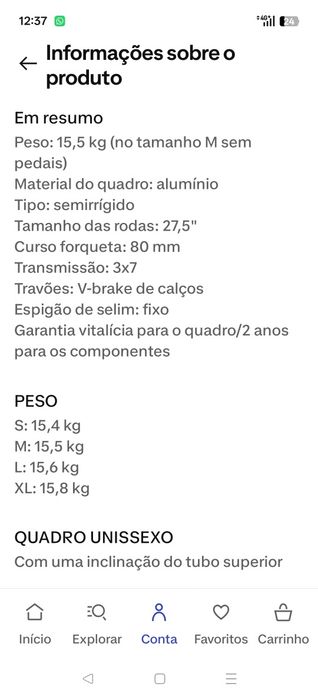 Bicicleta BTT ROCKRIDER Decathlon como nova