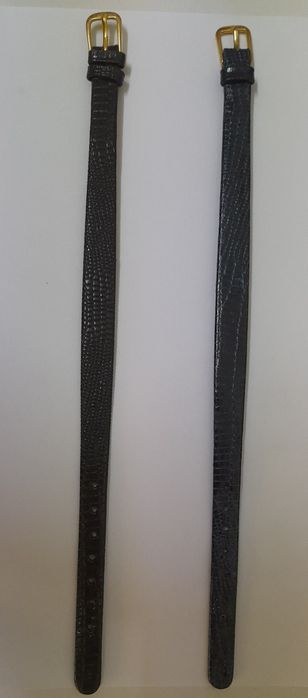 2 Braceletes pele relógio senhora em azul escuro e preto -  Novas
Preç