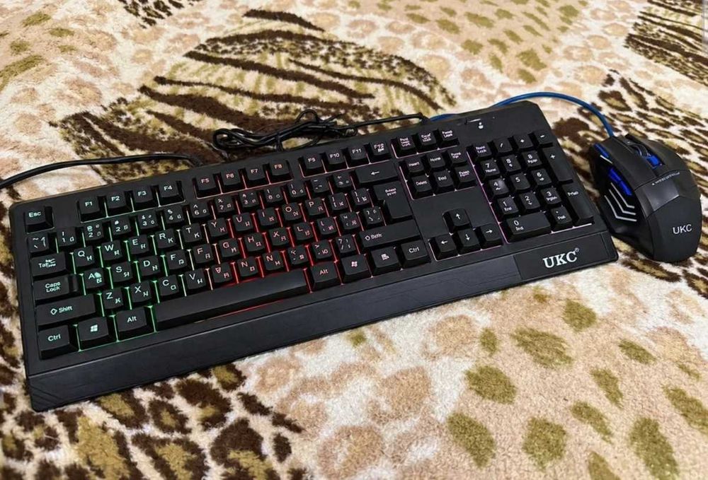 Ігрова клавіатура та мишка з підсвіткою gaming комплект